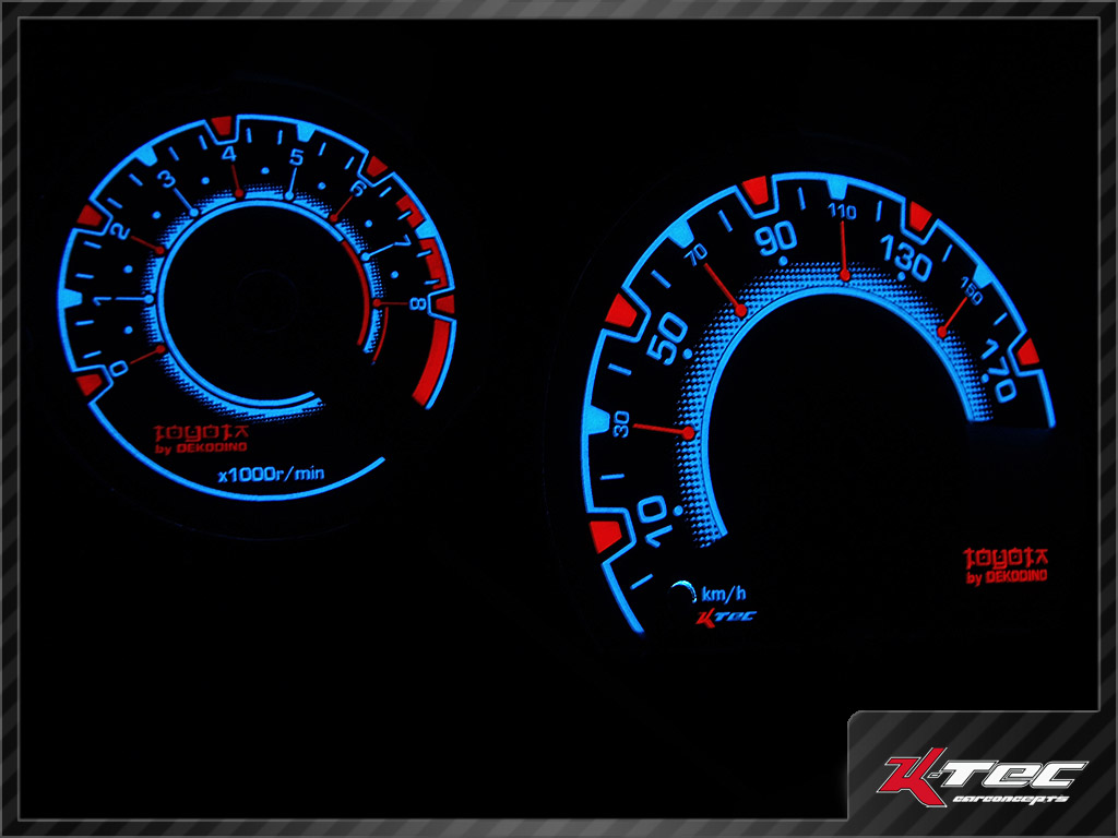 Toyota aygo radiate   -  (Plasmatachoscheiben Toyota)