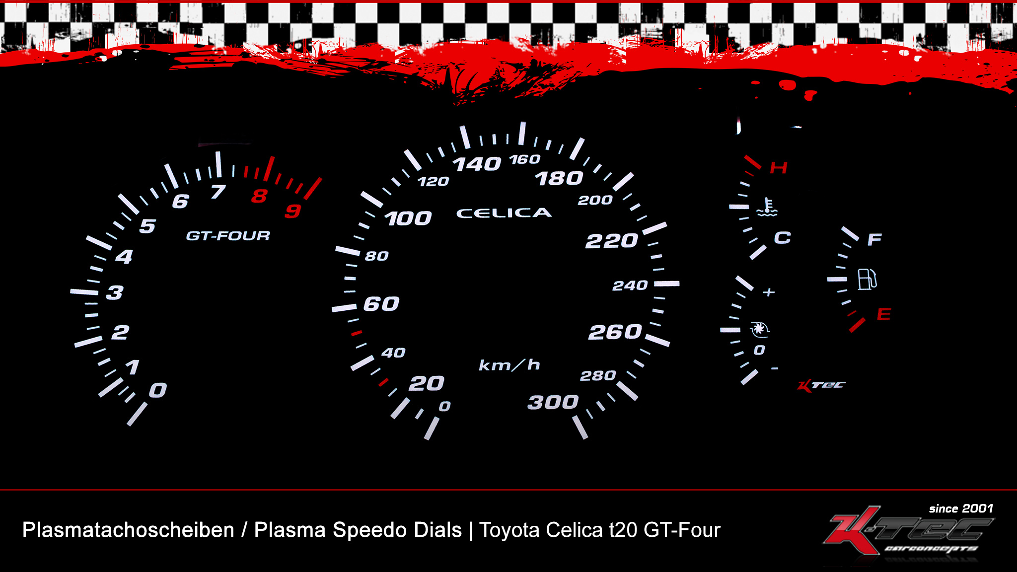 Toyota celica t20 gt four defi plasmatachoscheiben   -  (Plasmatachoscheiben Toyota)