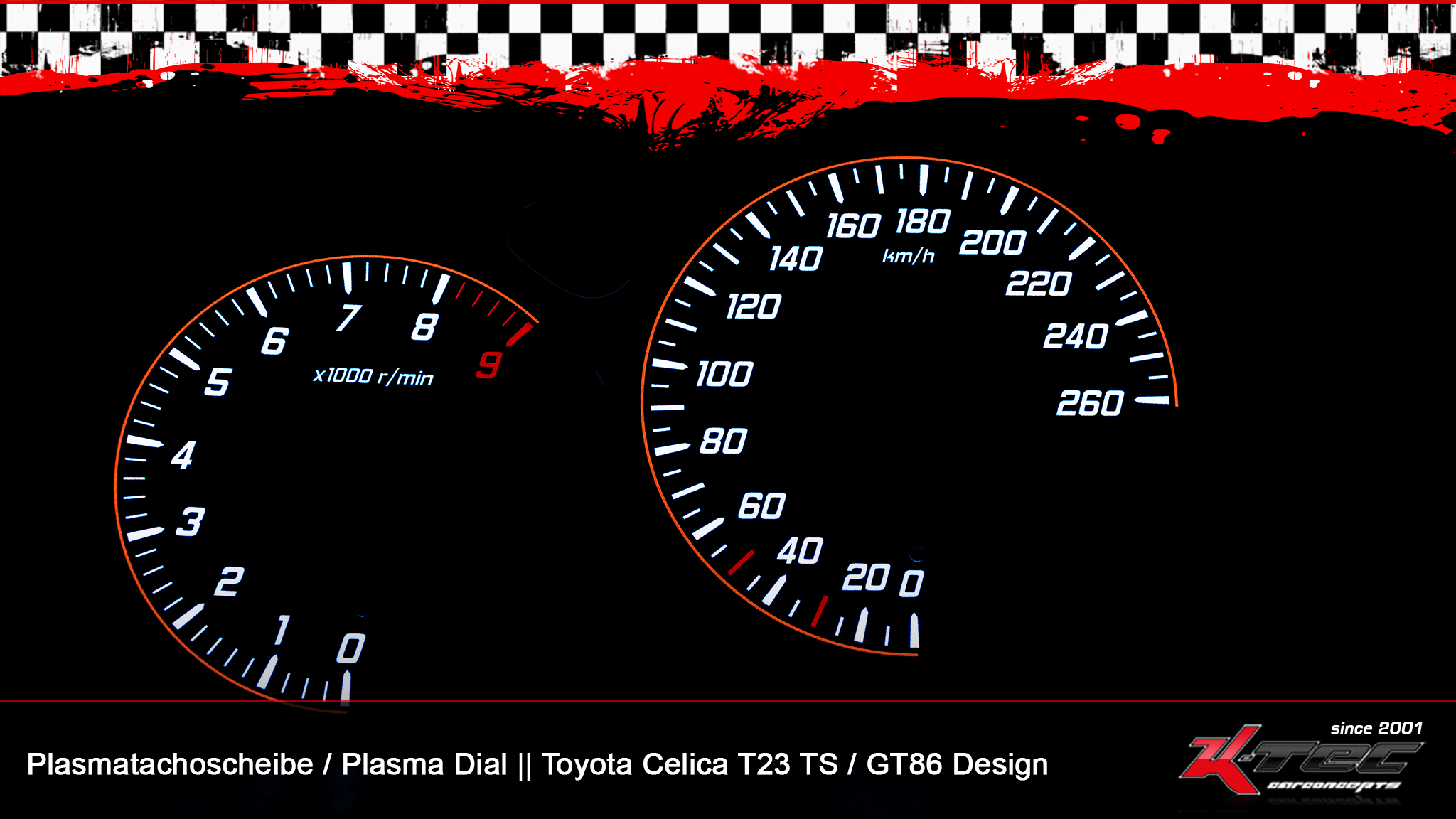Toyota celica t23ts gt86 plasmatachoscheibe   -  (Plasmatachoscheiben Toyota)