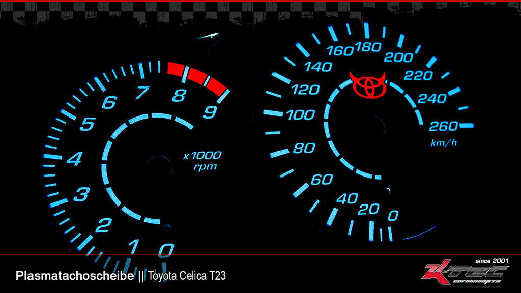 Toyota celica t23ts plasmatachoscheibe evil   -  (Plasmatachoscheiben Toyota)