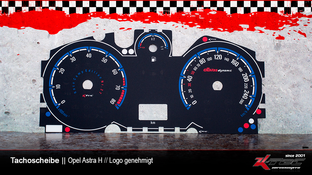 Opel astra h opc dbilas tachoscheibe   -  (Opel)