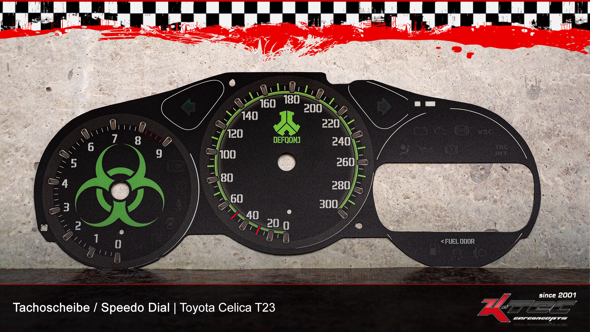 Toyota celica t23 ts bio tachoscheibe   -  (Toyota)